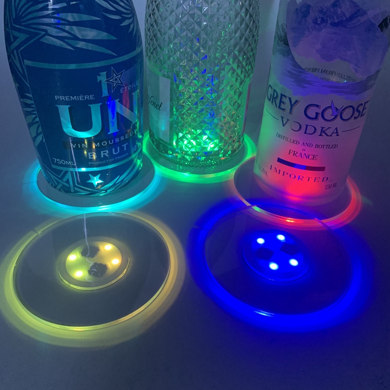 LED bottle coaster