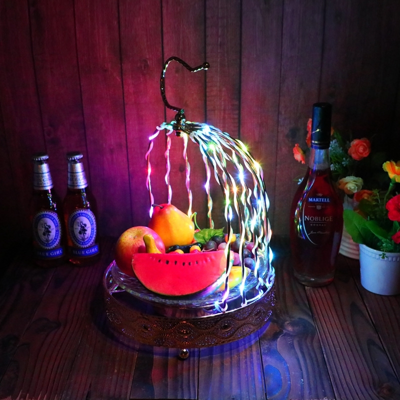 birdcage led serving tray