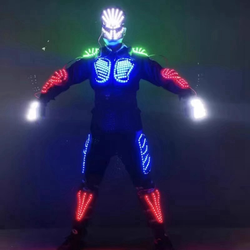 LED robot armor suit