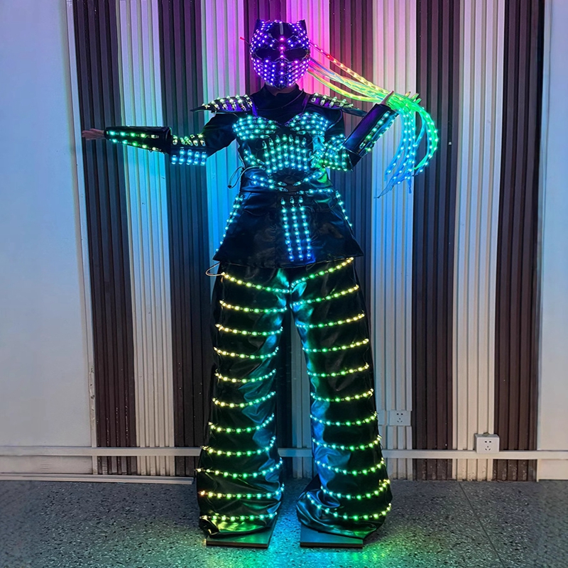 women led stilts suit