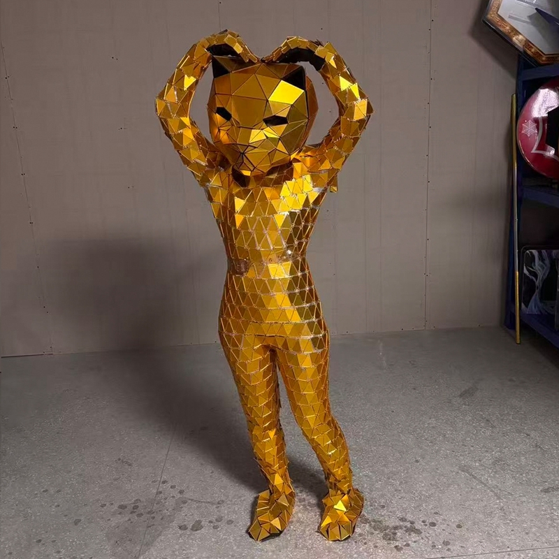 Catwoman Gold Reflective Mirror Suit 