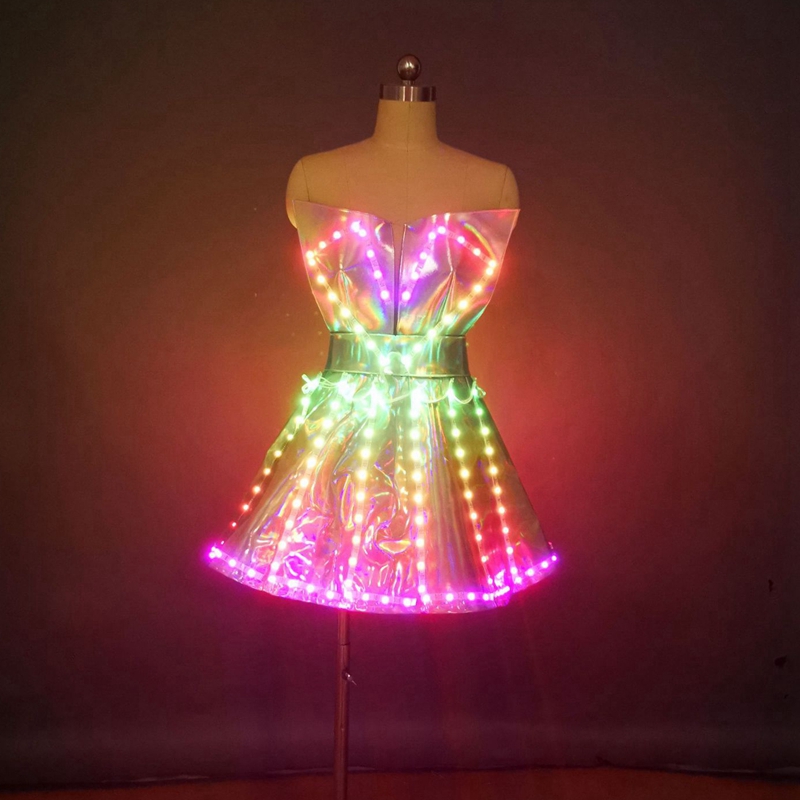 sexy led dress