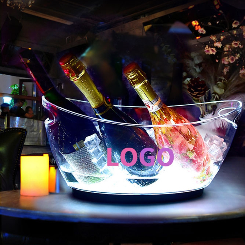 boat shape LED ice bucket