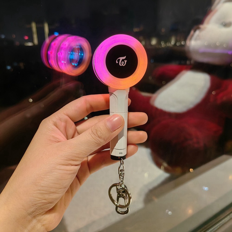 mini kpop led stick key chain