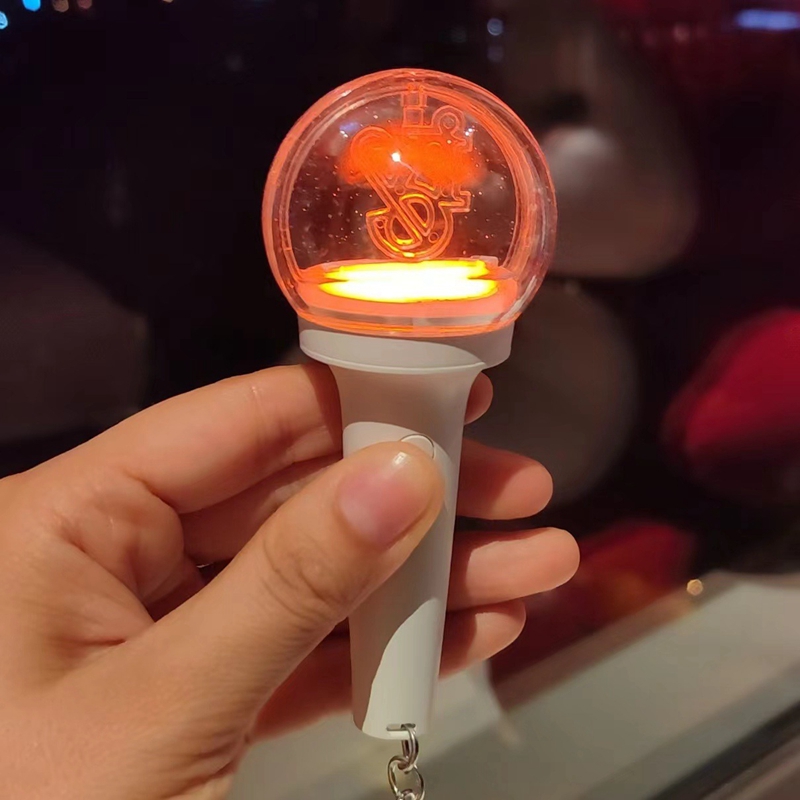 mini kpop led stick key chain