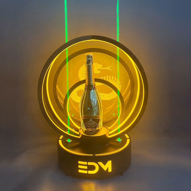snack shape led bottle presenter