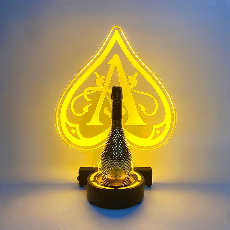 ACE of spade led bottle presenter